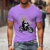 Camiseta Gráfica de Motocicleta de Montanha e Bússola Camisa Divertida de Viagem para Homens Moda Harajuku Camiseta Solta Marca Masculina Camisetas de Motocicleta
