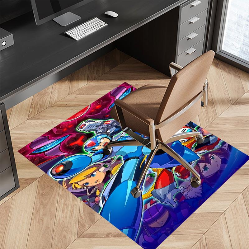 Cartoon Rockman Game Megaman2 Printed Absorbent Washable Carpet, Non-Slip Bathroom Mats, Kitchen Rugs, Yoga Mat,Living Room Entrance, Camping Picnic R