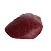 Autumn and winter PU leather forward hat women's niche face small cap retro beret painter hat tide