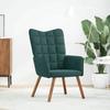 VidaXL Relaxation Chair Dark Green Velvet, Chair, Living Room Chair, Recliner, Lounge Chair, Living Room Seat, 4016812