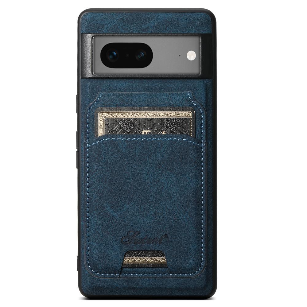 Leather for Magsafe Case for Google Pixel 8 9 10 Pro XL 7 Pro 8A 10Pro Bracket Magnetic Back Cover with Card Holder L443