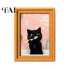 Decorative Soft Magnetic Stickers Wooden Black Cat Fridge Magnet, Seasonal Cartoon Kitchen Bathroom Decor, Autumn Home Decorations Cute Theme