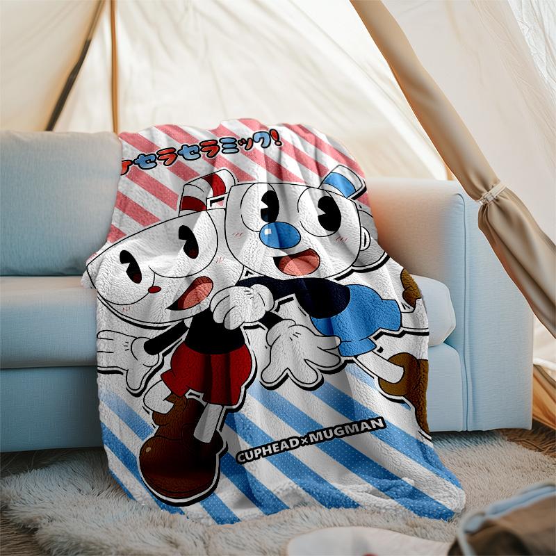 Cuphead Printed Throw Blanket—lightweight,soft,warm;versatile Blanket for All Seasons—perfect As &air-conditioning Throw,nap Blanket
