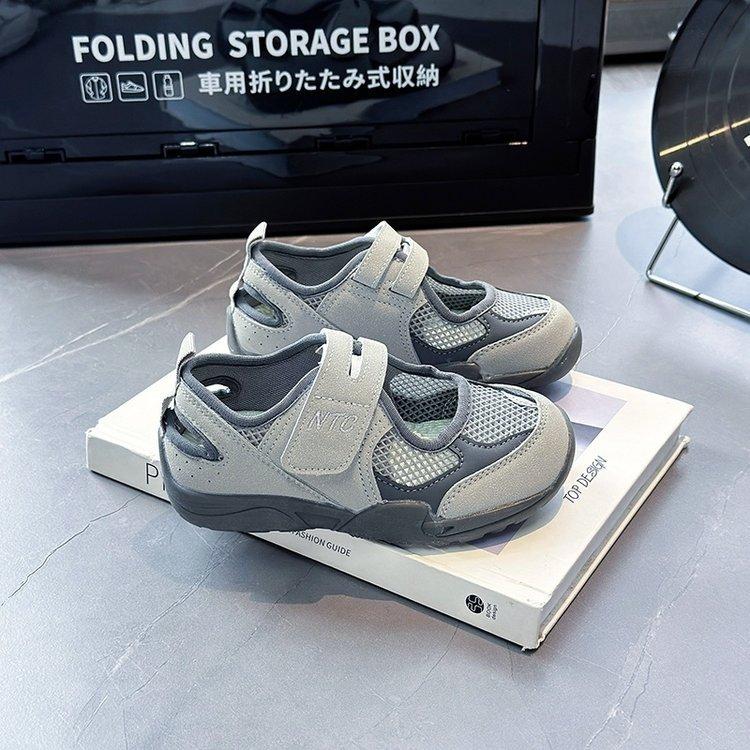 

Girls sports sandals 2025 summer new mesh casual shoes children s versatile shoes girls classmates 37 серый
