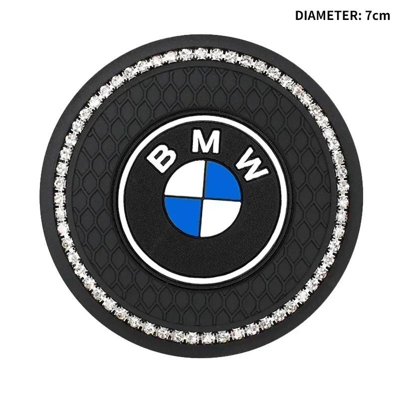 BAIP6 X5 For BMW For BMW Diamond Car Coaster Water Cup Holder Pad Anti-slip Mat For BMW X1 X2 X3 X5 X4 X6 X7 G30 G20 G32 G11 G12 F40 F