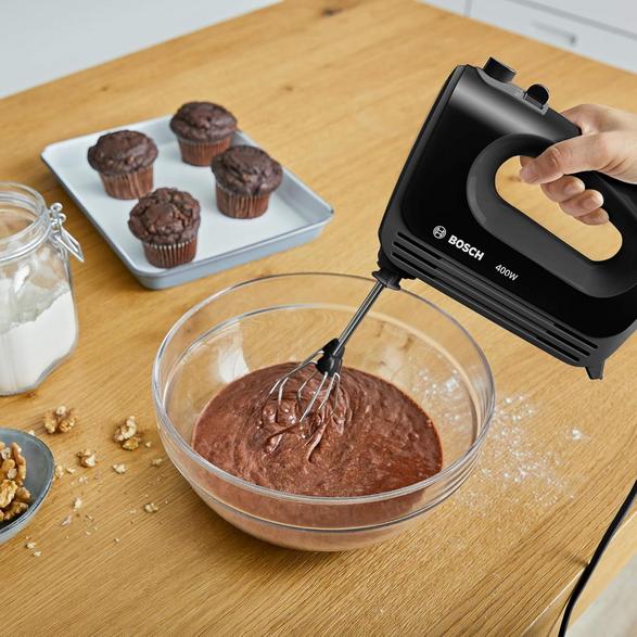 Bosch MFQ2420B Hand Mixer 450 W with Turbo Function, Black