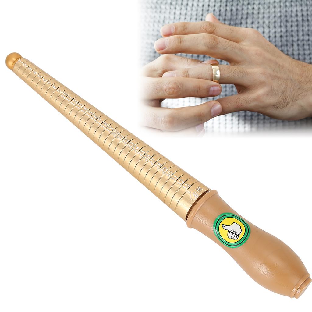 Ring Gauge Mandrel Finger Sizing Measuring Stick Ring Jewelry Tool Hongkong Size