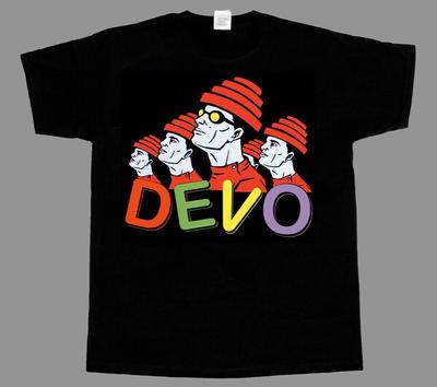 Devo Band Rock Band Siyah Kısa Uzun Kollu Unisex Tişört