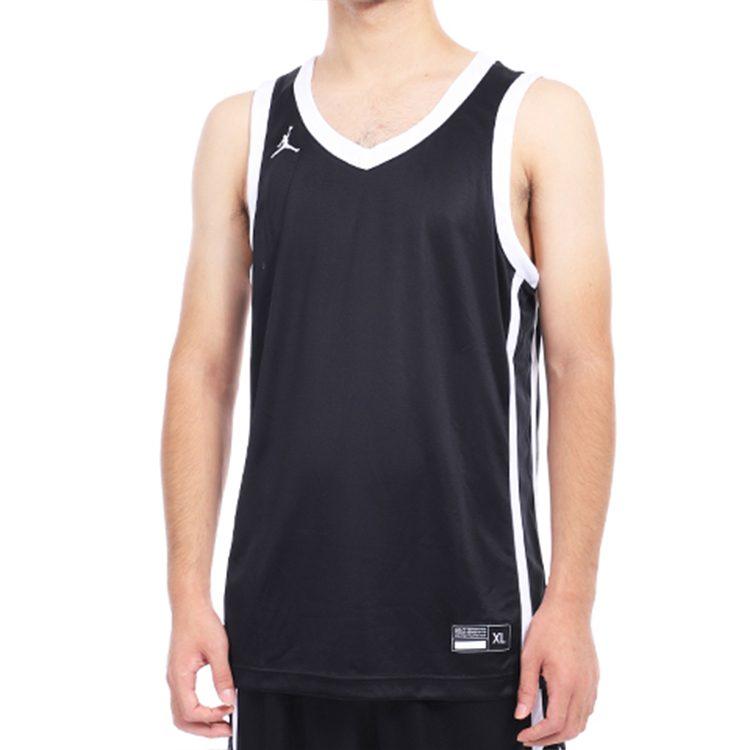 Jordan Basketball Jersey Men's Black White AR4320-012