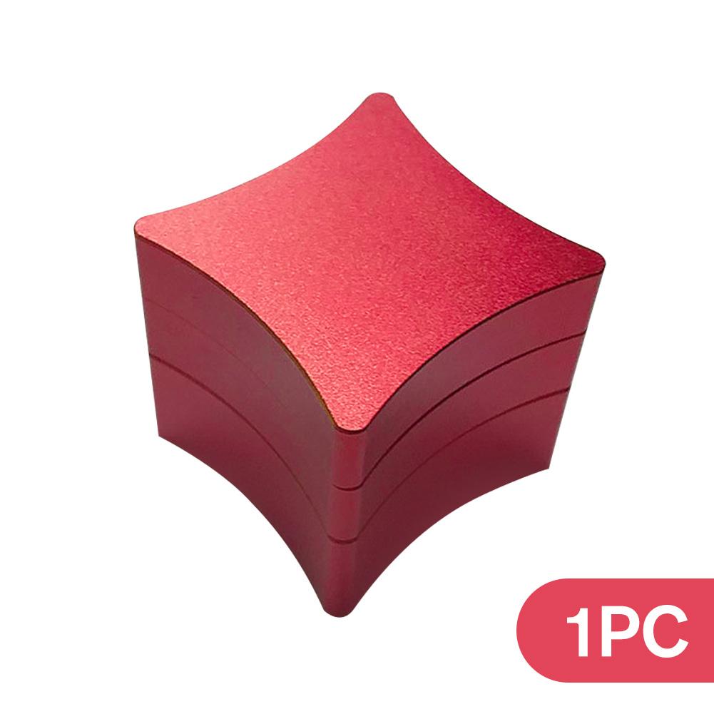 1Pc Square Cue Chalk Holder Portable Magnetic Pool Cue Chalk Holder with 3 Sections Aluminum Alloy Case Snooker for Carrying