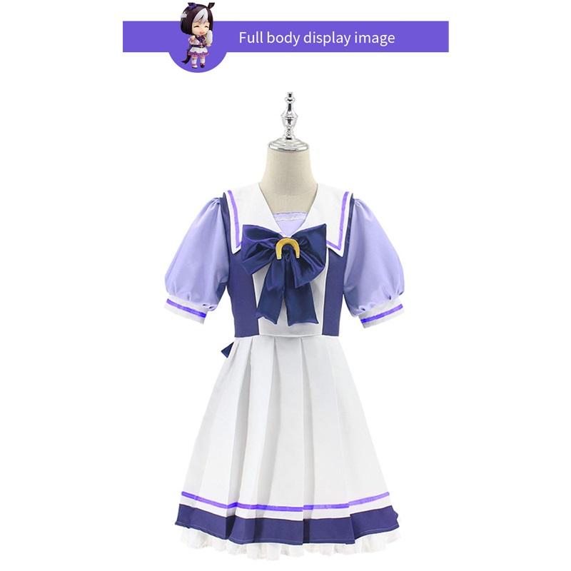 Anime Uma Musume Pretty Derby Cosplay Costume Toukai Teiou School Uniform Gold Ship Special Week Cosplay Lolita Sailor Dress