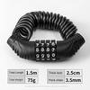 Chain Lock Number Lock 4 Digit Bicycle Lock Security Lock Zinc Zinc Alloy Padlock  Drawer