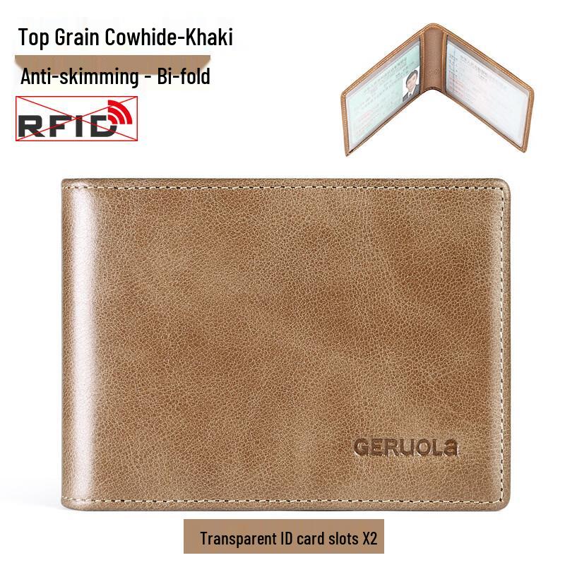 GERUOLA Genuine Leather RFID Blocking Driving License Holder