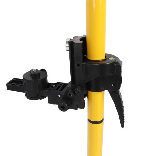 Telescopic Laser Leveling Pole with 4.2m Fine-Tunable Adjustment Rod, Laser Tripod for Liquid Leveling and Positioning, Spring Base, Laser Level Stand