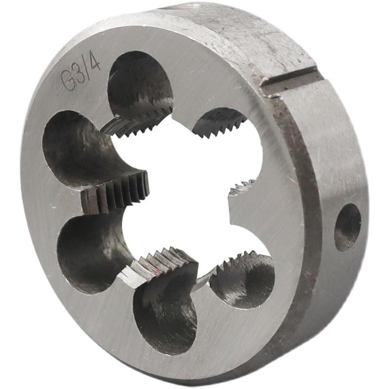 G Pipe Thread Round Die for Water Pipe Male Threading: Sizes 1/8, 1/4, 1/2, 3/4 Inch, 2, 4, 6 Points, 1 & 2 Inches.