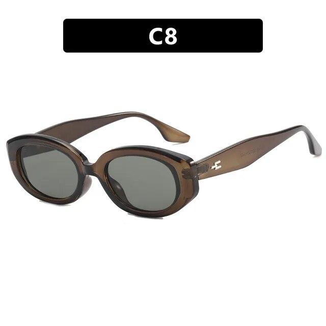 Summer Fashion Small Rectangle Frame Sunglasses for Women Vintage Retro Punk Square Sun Glasses Eyewear Shades UV400 Oculos