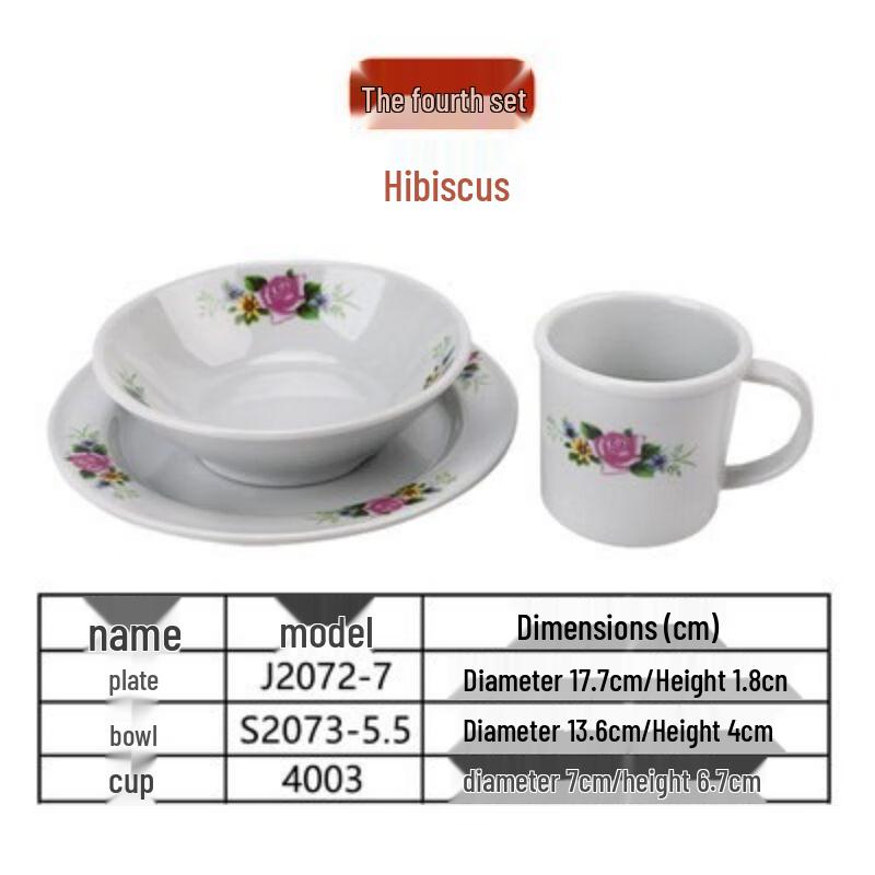 Qianxing Retro Melamine Dinnerware Set