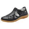 Large size 35-46 summer handmade retro sandals soft-soled mother shoes cowhide Velcro casual women's shoes
