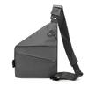 Right Shoulder Gun Bag, Nylon Breast Bag, Men'S Lightweight, Simple And Large-Capacity Messenger Bag, Casual Close-Fitting Shoulder Bag.