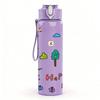 1PC Happy Day Slogan 750ml Color Plastic Sports Water Bottle Leakproof Flip Straw Lid Suitable for Sports Office Home Use