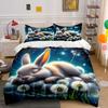 "Dreamy Bunny Bedroom Decoration Set" Multiple Sizes Kid's and Adults' Bedroom Exquisite 3PC Bedding Set Gift
