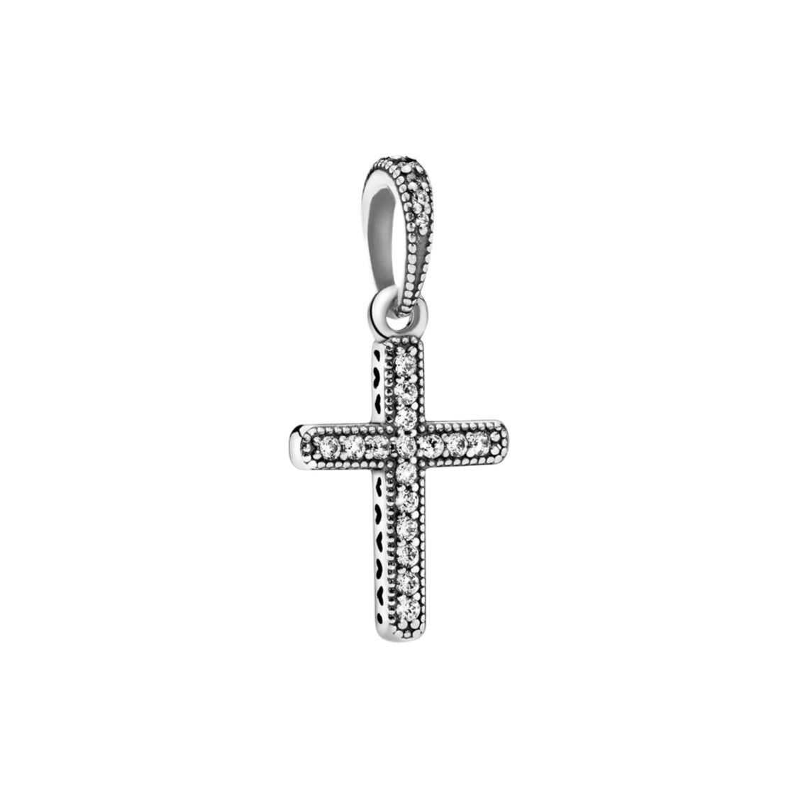 Pandora Classic Cross Pendant Charm Women Jewelry 397571CZ Box,Silver