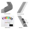 Erasable Magnetic Writing Board Aluminum Frame Wall Mounted Double Sided 30x40cm Whiteboard Dry Erases Board For Student