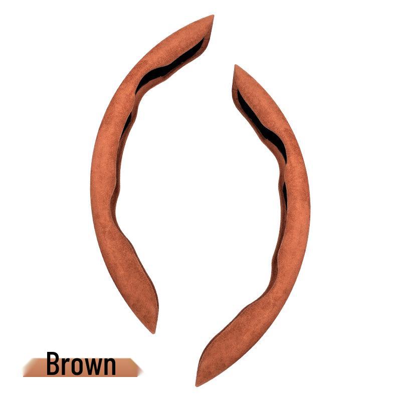 

Carbon Fiber D-Type Steering Wheel Cover - Non-Slip, Sweat-Absorbent, All-Season Protection 38cm