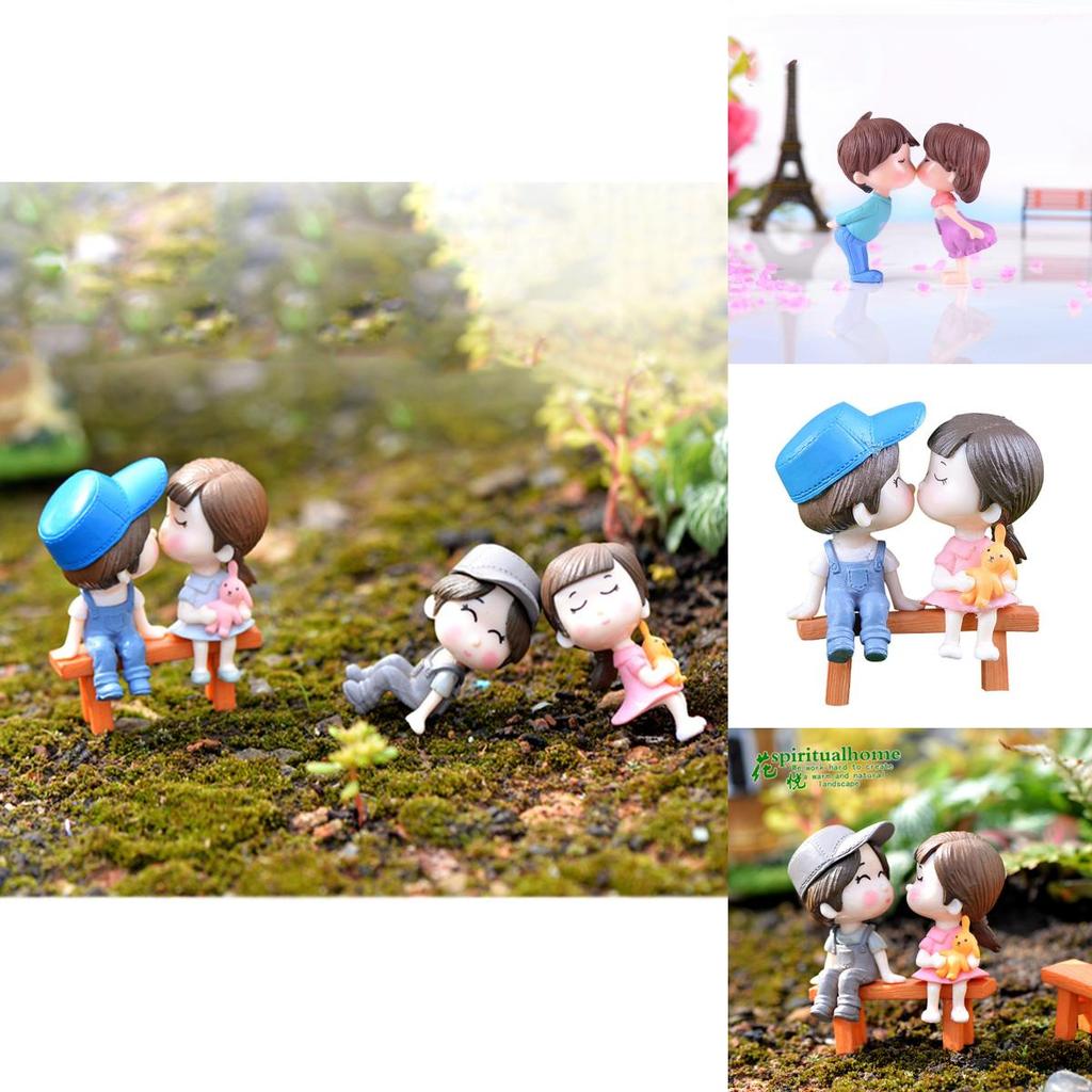 Adorable Kissing Couple Dolls Perfect For Creative Diy Micro Landscape Design