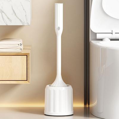 Electric Toilet Bowl Brush with Long Non-Slip Handle Silicone Toilet Brush Silicone Bowl Cleaner Brushes Bathroom Accessories