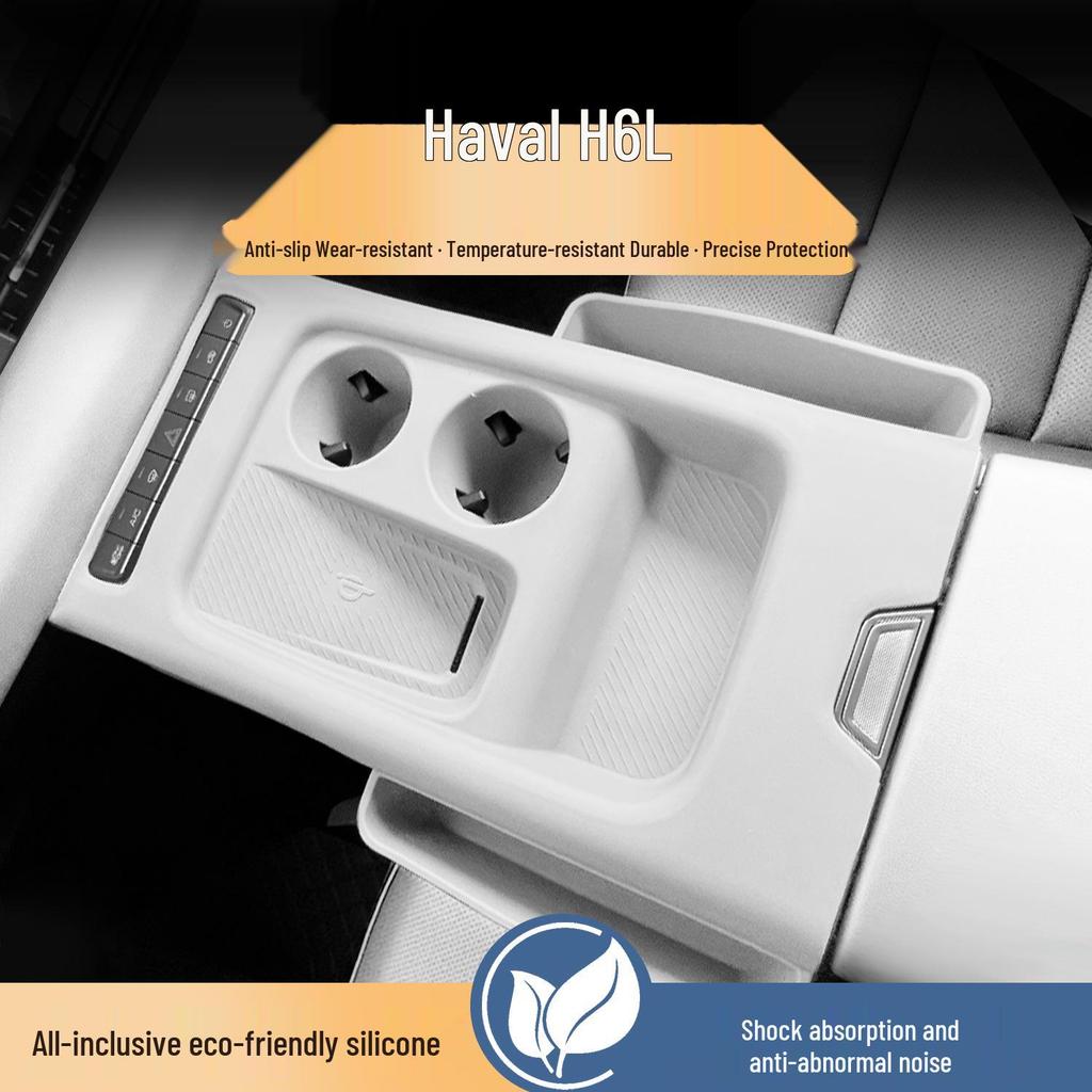 Haval H6L Gear Shift Wireless Charging Anti-slip Silicone Mat & Cup Holder Insert