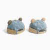 Denim Material Denim Brimless Cap Cute Bear Ears Unisex Toddler Hat Bear Ears Beanie  Outdoor Wear