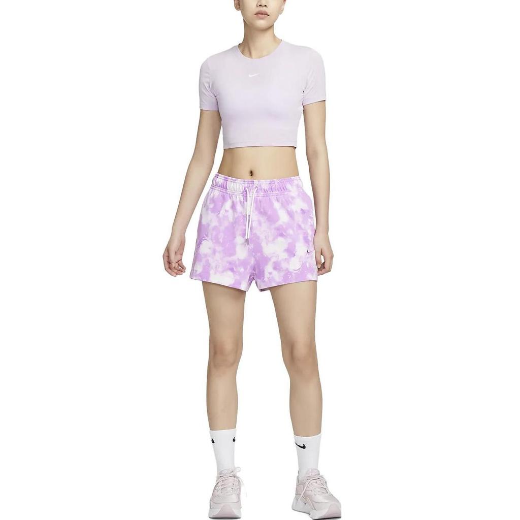 New Nike Casual Shorts Women's Rush Purple Red DV7923-532