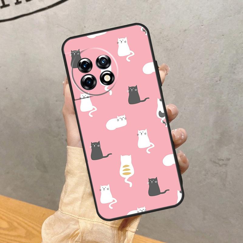 Funny Cat Collage Case For OnePlus 15 15R 13R 13 13T 12 12R 11 10 9 Pro 10T Nord 5 CE 4 2 3 Lite N20 N30 Cover