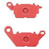 Daytona 95948 Motorcycle Brake Pads Red Pads (Semimetal Pads) NMAX155 (17-21) NMAX125 (16-21), For Front Use, No: 87