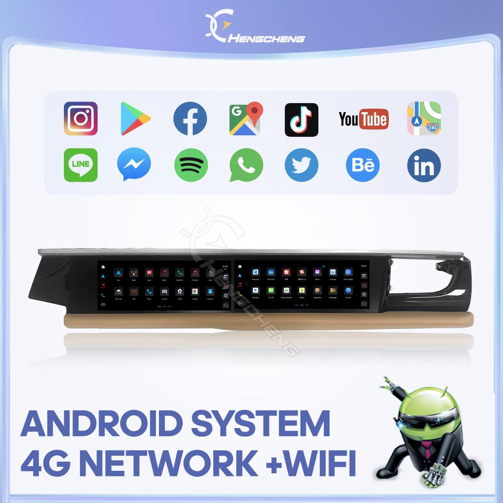 12.3Inch Dual Screen Android 13 For Porsche Macan 2018-2025 Car Multimedia Video Player GPS Navigation Radio Carplay 4G Auto 360