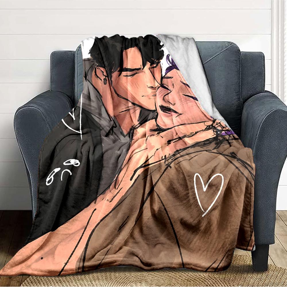 1pc KPop Demon Hunters RUMI8 Blanket, Gift, for Men and Women, Soft Blanket, Good for Sofa Bed Couch Travel, Lightweight Flannel Blanket