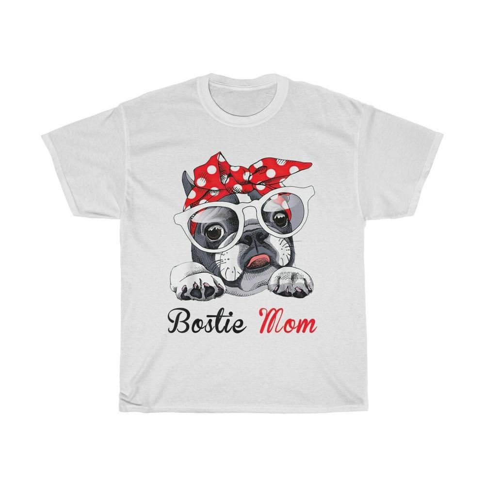 

NEW Bostie Mom Boston Terrier Dog Pet Puppy Lover T-Shirt Unisex Funny Tee Gift 4XL