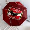 1 PC Automatic Folding Umbrella - Alahly Pattern Portable Foldable Design With 8 Ribs Christmas Birthday Gifts