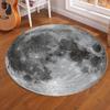 Galaxy Earth Moon Round Carpet Home Decoration Living Room Bedroom Floor Anti-Slip Mat Bathroom Kitchen Absorbent Floor Mat