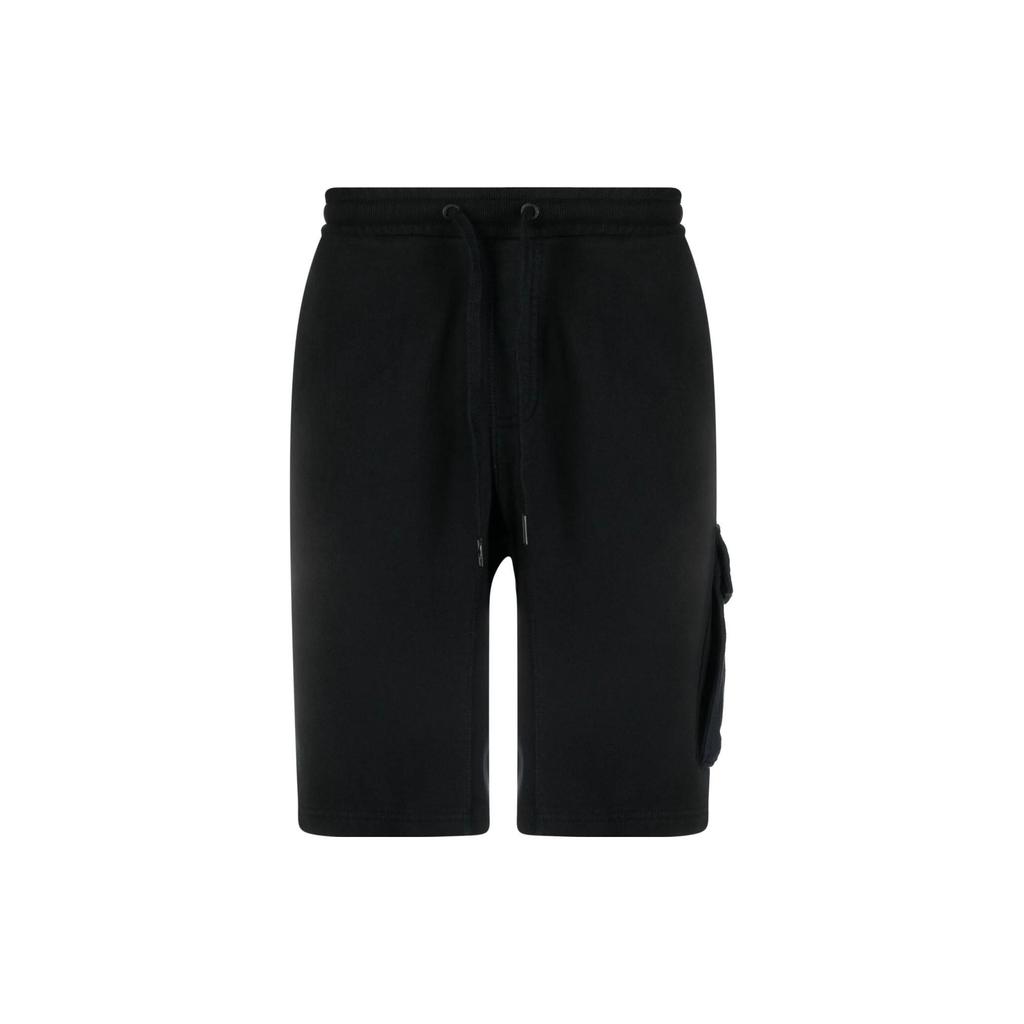 Calvin Klein Solid Color Mid-Rise Straight Leg Shorts Men Shorts Black J30J314676-BAE