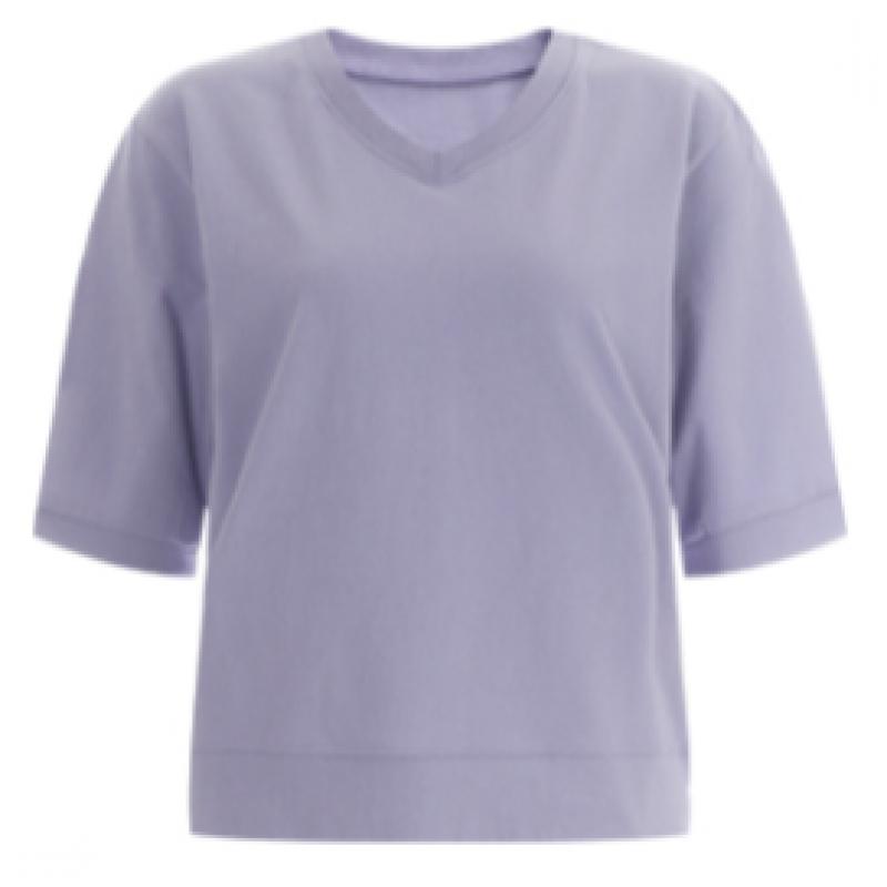 Shop Women S 5 PoinT SleeVe V Neck CoTTon 100 looSe FiT T ShirT Lime Dai wSh