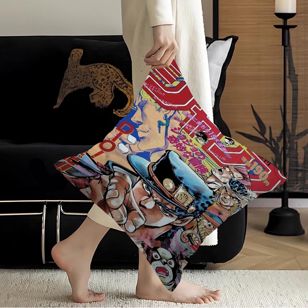 1PC Anime JoJos Bizarre Adventure JOJO Cushion Cover Car Throw Pillow Case For Sofa Car Christmas Gift 40x40cm 45x45cm