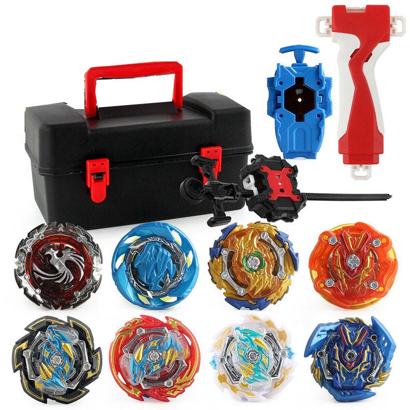 X 8 Beyblade Burst Portable Storage Box W Lr Launcher Grip Set Starter Top Gyro