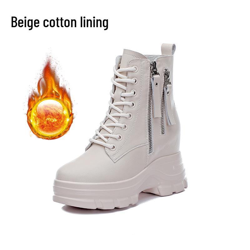 

2025 New Women s British Style Ankle Boots - Autumn Collection, Versatile Thick Sole Martin Boots with Inner Lift for a Slimming Effect 40