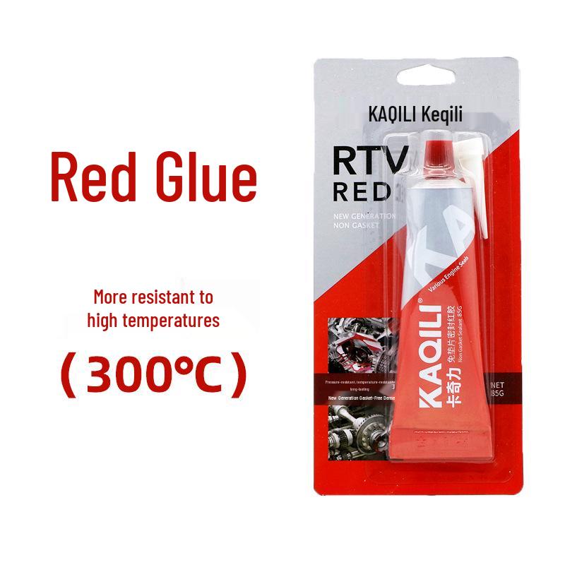 Jingu 586 High-Temp Red Glue Kachi Li Black Silicone Sealant, No-Gasket, Room Temperature Vulcanizing
