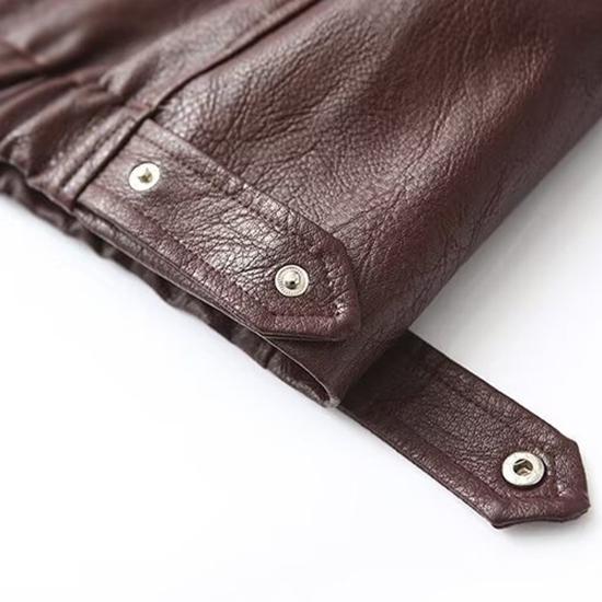 Zip Leather Jacket Women Leather Jacket Women Casual Lapel Vintage Coat