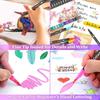 1PACK Double Head Watercolor Pen Soft Head Marker Children's Washable Art Color Pen Adult Books Cards Painting Craft Set, Teacher's Office Supplies