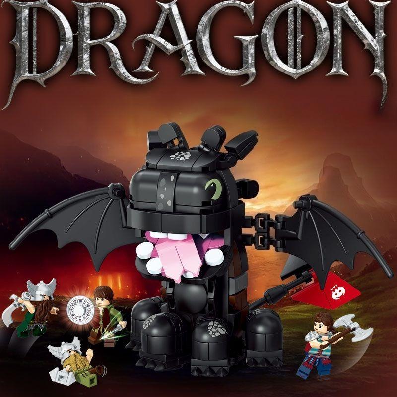 Dragon Taming Master Anime Surrounding High Beauty Toothless Building Blocks Toy Boy Assembled Model Children s Gift