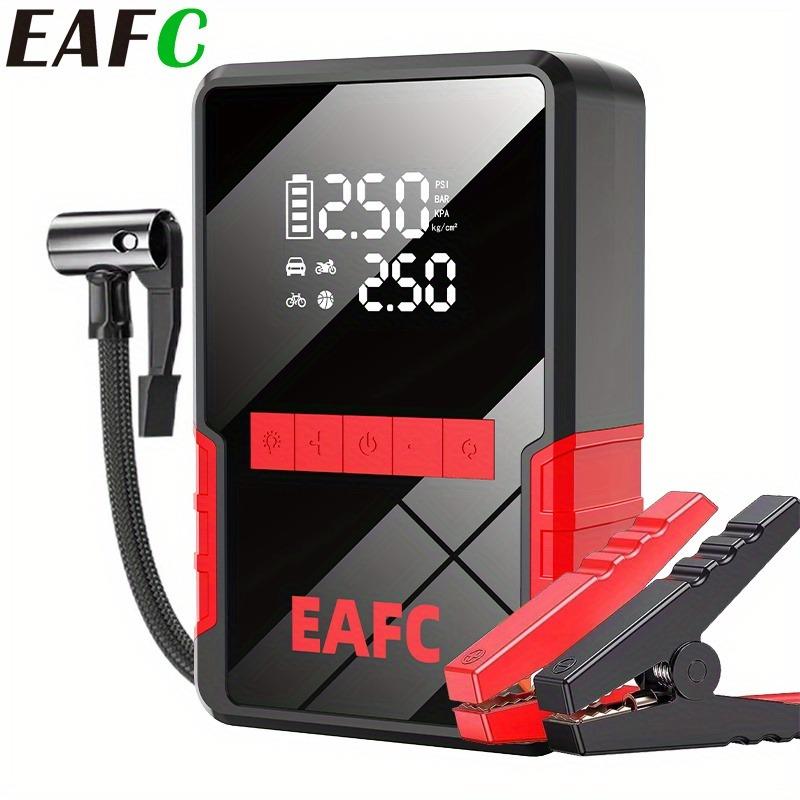 2-in-1 Auto-Starthilfe - Tragbarer Reifenfüller, Großes Display, LED-Licht & Powerbank für 4,0L Benzin 6,0L Diesel Auto